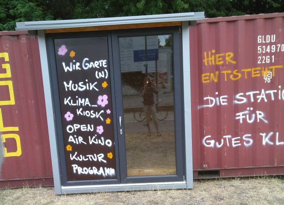 Klimaschutz-Container zieht um Klimaschutz-Container zieht um